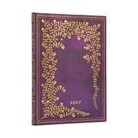 Paperblanks - 12-Monatskalender 2027 New York Rose Midi Verso, Inbunden