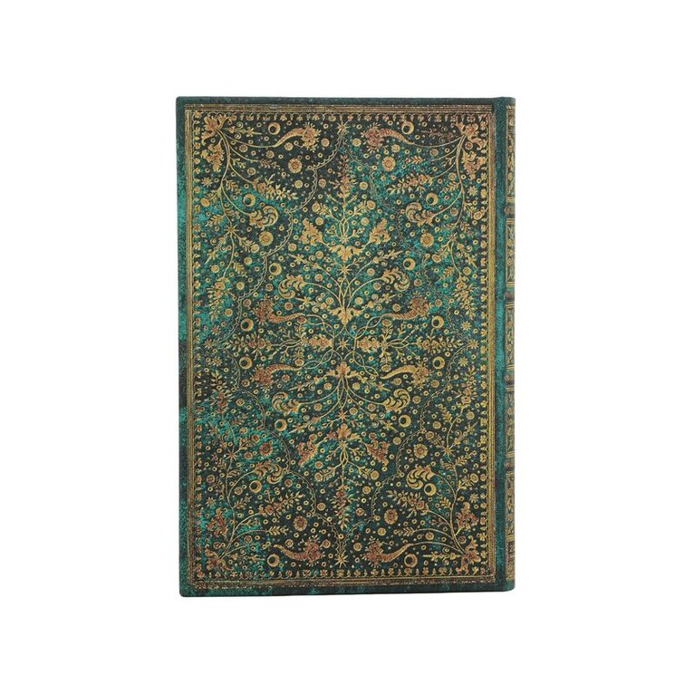 Paperblanks - Kalender 2026-2027 Emerald flower, 18-månaders, Mini horisontal, Övrigt