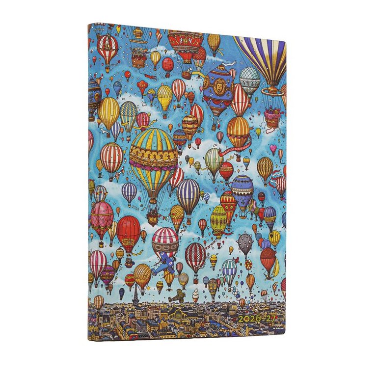 Paperblanks - Kalender 2026-2027 Balloon Festival, flexi, 18-månaders, Midi  horisontal, Övrigt