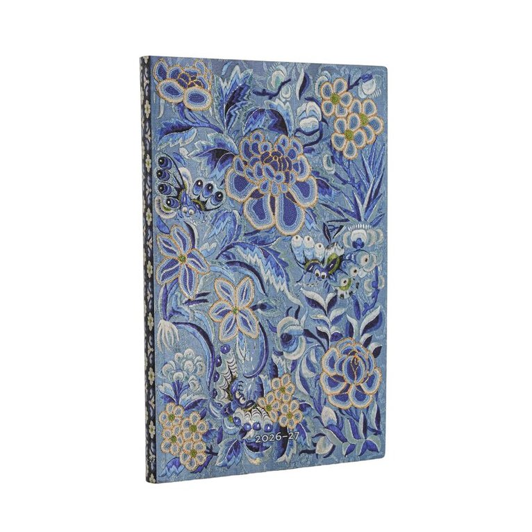 Paperblanks - Kalender 2026-2027 Blue Willow, flexi, 18-månaders, Maxi vertikal, Övrigt