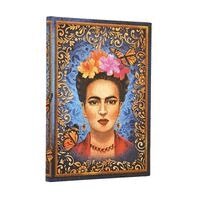 Paperblanks - The Colourful Portrait (Viva Frida) Midi Unlined Hardcover Journal (Elastic Band Closure), Inbunden
