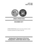 Urban Operations - (ATP 3-06); (MCTP 12-10B) - December 2017 Edition
