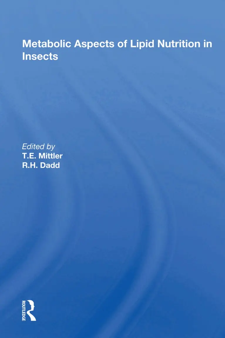 T. E. Mittler - Metabolic Aspects of Lipid Nutrition in Insects, Inbunden. Tillgänglighet: Lägg i varukorg