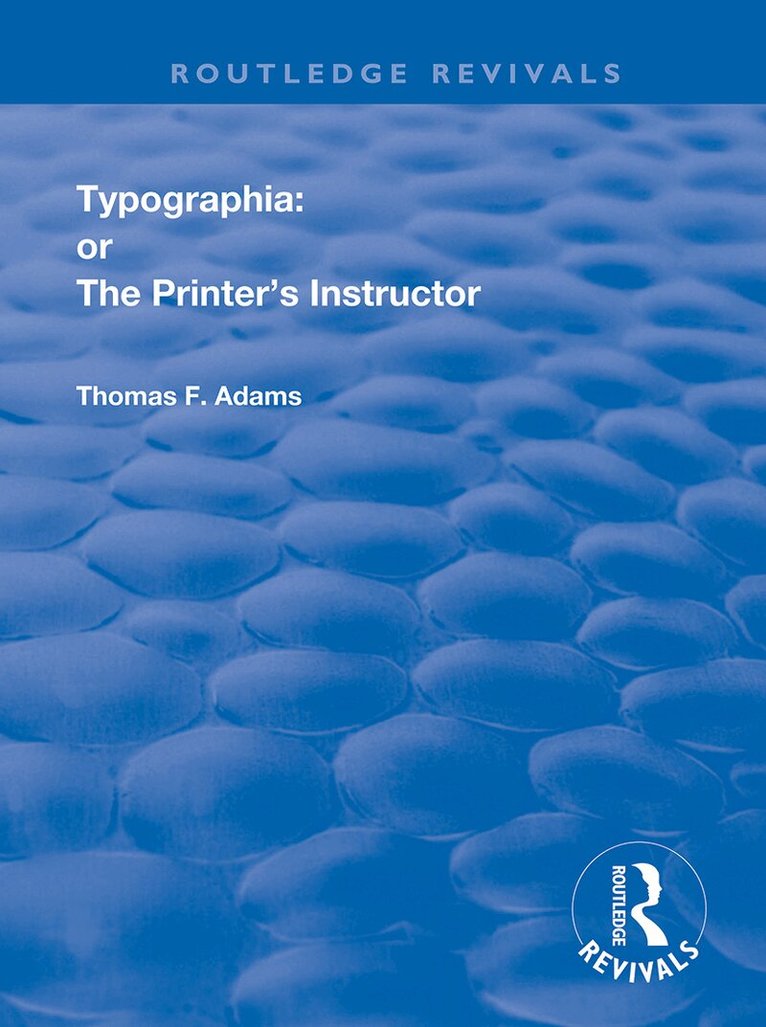 Thomas F. Adams - Typographia, Häftad. Tillgänglighet: Lägg i varukorg