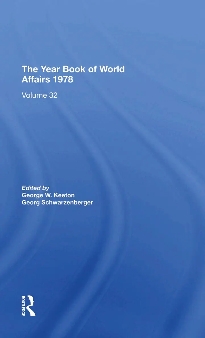 George W. Keeton, Georg Schwarzenberger - Year Book Of World Affairs, 1978, Inbunden. Tillgänglighet: Lägg i varukorg