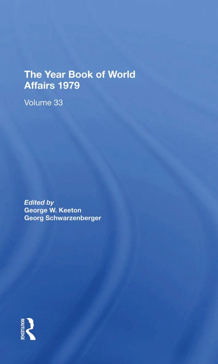 George W. Keeton, Georg Schwarzenberger - Year Book Of World Affairs, 1979, Inbunden. Tillgänglighet: Lägg i varukorg