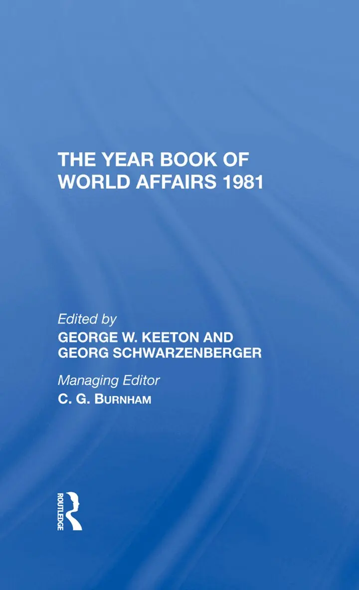 George W. Keeton, Georg Schwarzenberger - Year Book Of World Affairs, 1981, Inbunden. Tillgänglighet: Lägg i varukorg