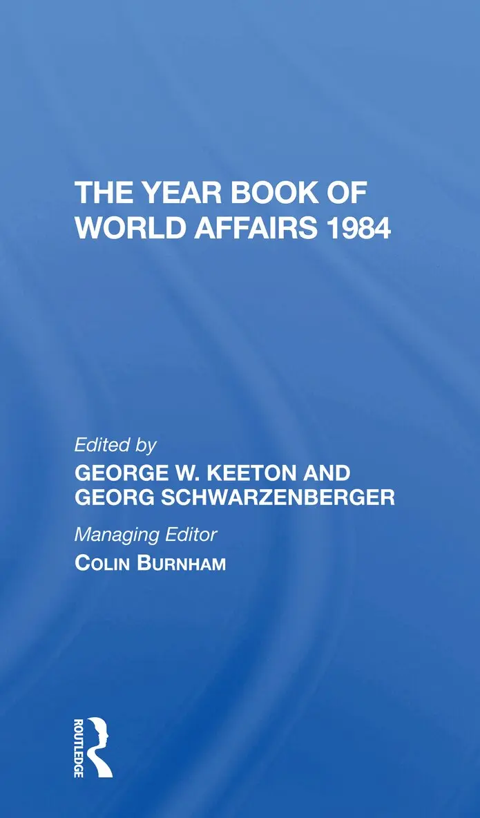 George W Keeton, Georg Schwarzenberger - Year Book Of World Affairs 1984, Häftad. Tillgänglighet: Lägg i varukorg