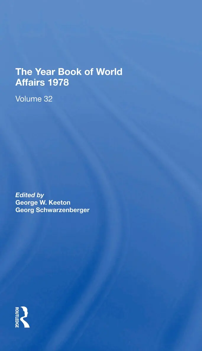 George W. Keeton, Georg Schwarzenberger - Year Book Of World Affairs, 1978, Häftad. Tillgänglighet: Lägg i varukorg