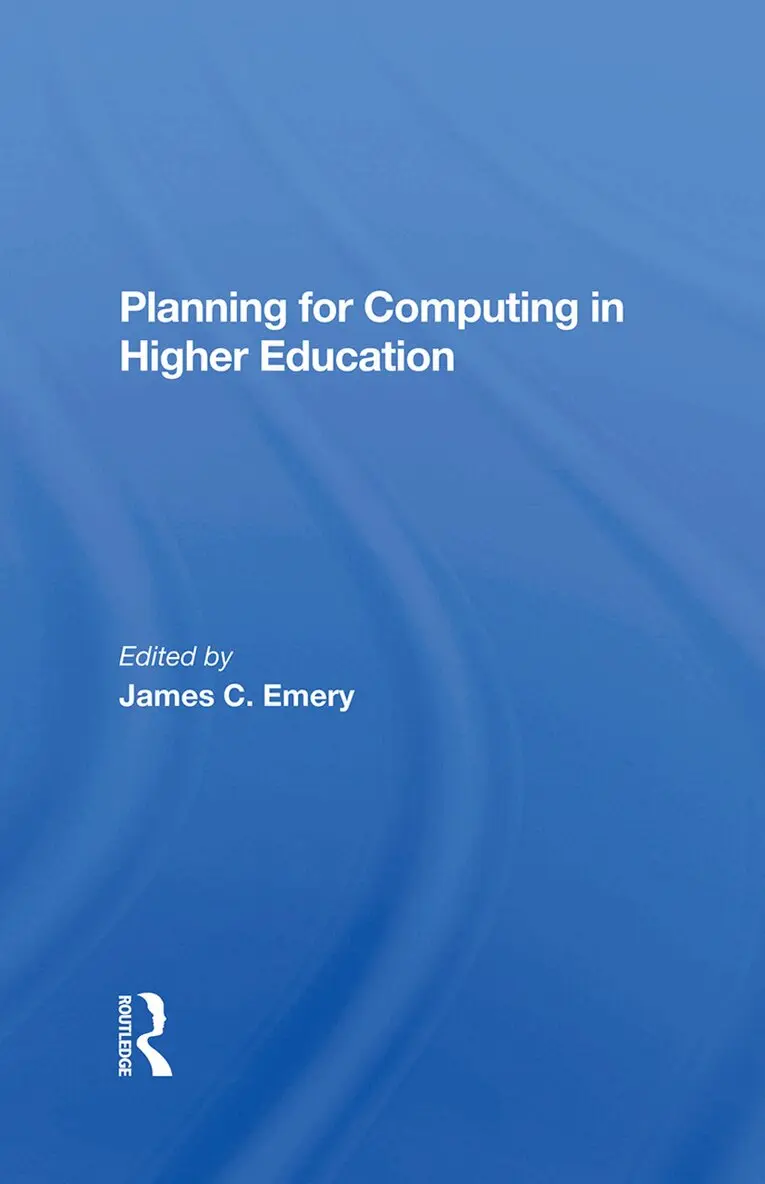 James C Emery - Planning For Computing In Higher Education, Inbunden. Tillgänglighet: Lägg i varukorg