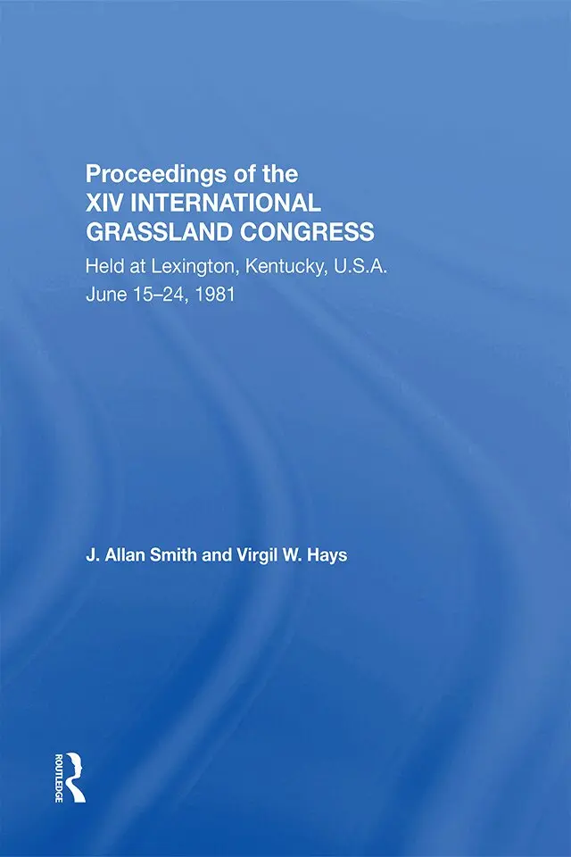 J. Allan Smith, Virgil M. Hays - Proceedings Of The Xiv International Grassland Congress, Inbunden. Tillgänglighet: Tillfälligt slut