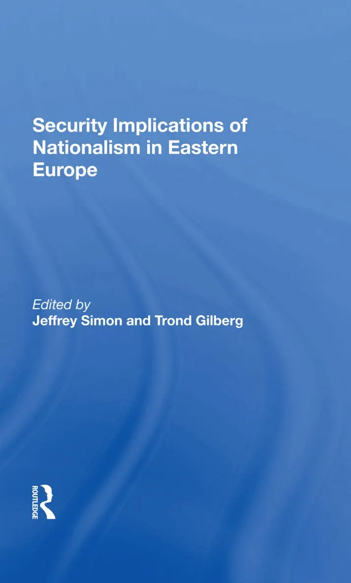 Jeffrey Simon, Trond Gilberg - Security Implications Of Nationalism In Eastern Europe, Inbunden. Tillgänglighet: Lägg i varukorg