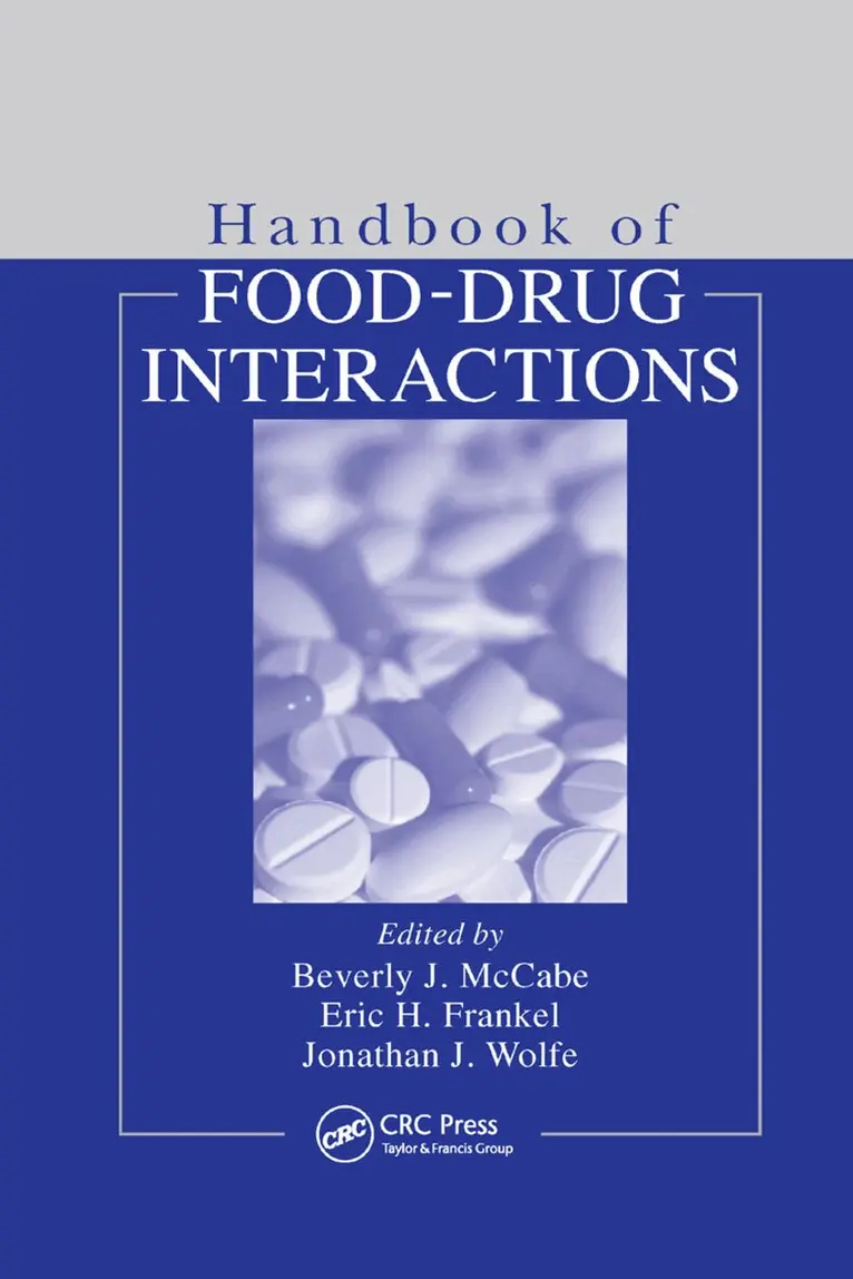 Beverly McCabe-Sellers, Eric H. Frankel, Jonathan J. Wolfe - Handbook of Food-Drug Interactions, Häftad. Tillgänglighet: Lägg i varukorg