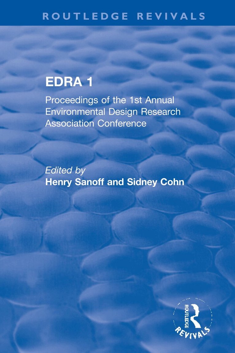 Henry Sanoff, Sidney Cohn - EDRA 1, Inbunden. Tillgänglighet: Lägg i varukorg