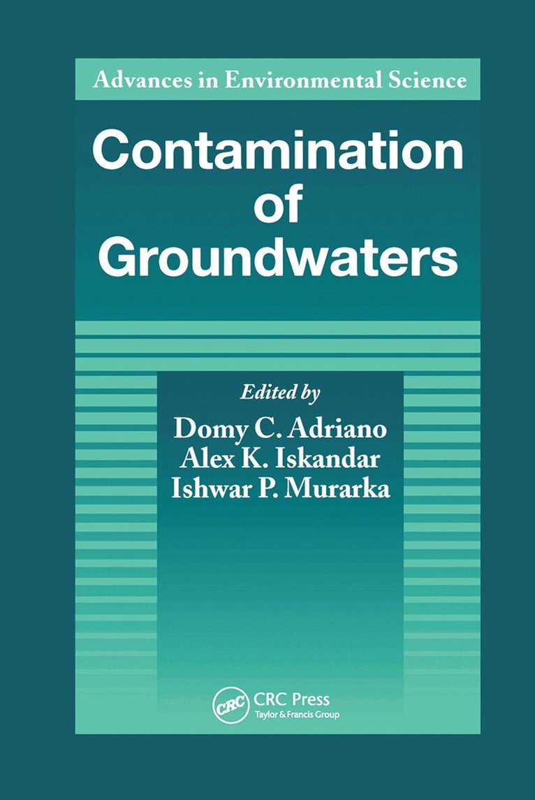 Domy C. Adriano - Contamination of Groundwaters, Häftad