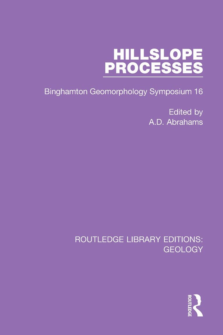 A.D. Abrahams - Hillslope Processes, Häftad. Tillgänglighet: Lägg i varukorg