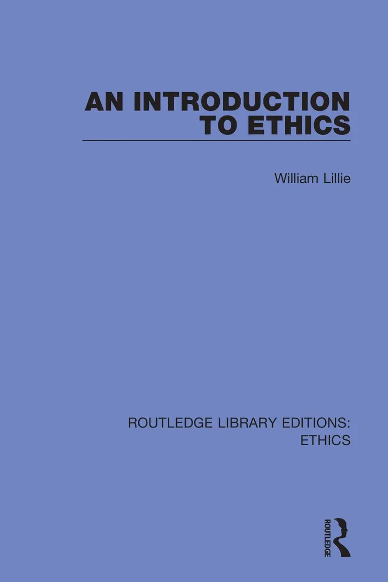 William Lillie - Introduction to Ethics, Häftad. Tillgänglighet: Lägg i varukorg