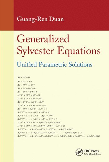 Guang-Ren Duan - Generalized Sylvester Equations, Häftad. Tillgänglighet: Lägg i varukorg