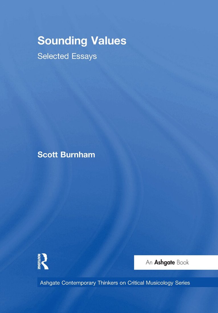 Scott Burnham - Sounding Values, Häftad