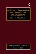 Intelligence, Sustainability, and Strategic Issues in Management