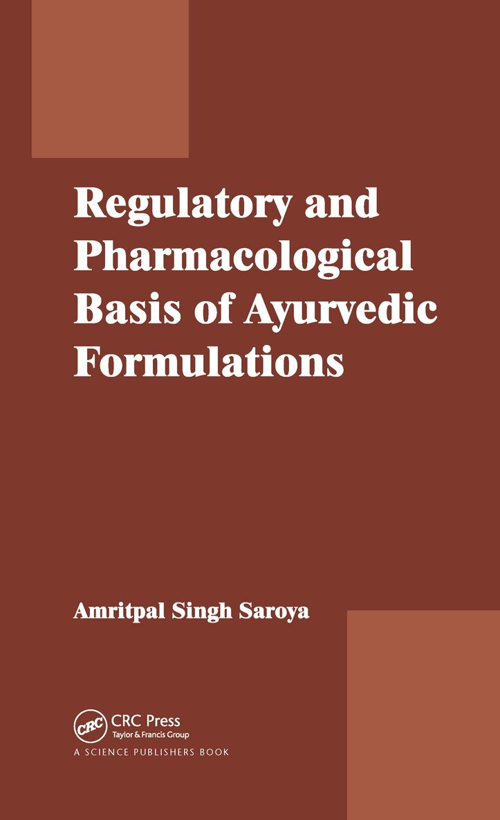 Amritpal Singh - Regulatory and Pharmacological Basis of Ayurvedic Formulations, Häftad. Tillgänglighet: Lägg i varukorg