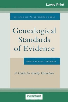 Brenda Dougall Merriman - Genealogical Standards of Evidence, Häftad