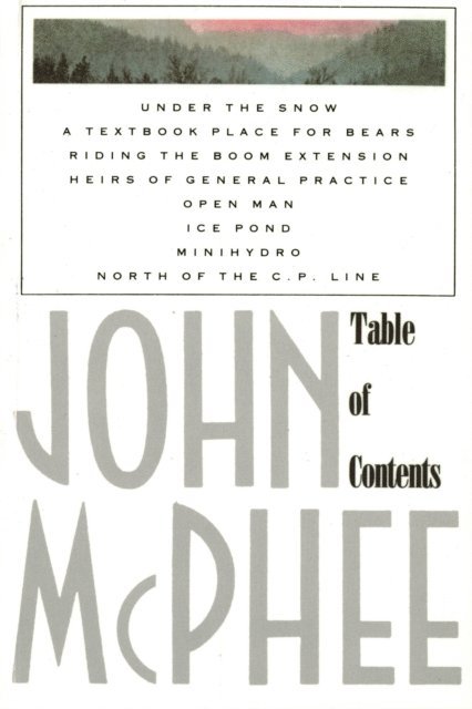 John McPhee - Table of Contents, E-bok