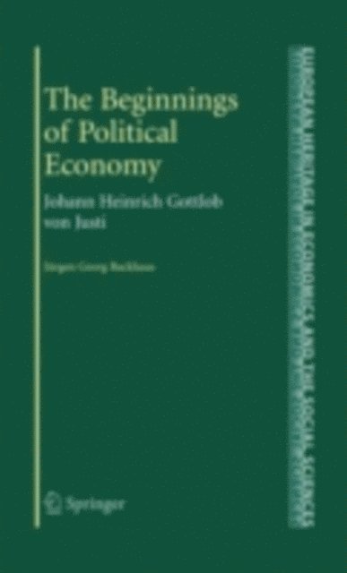 Jurgen Backhaus - Beginnings of Political Economy, E-bok