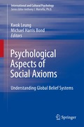 Psychological Aspects of Social Axioms