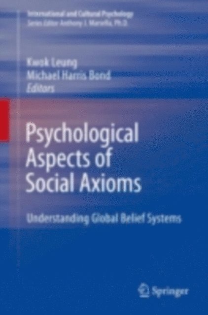 Michael Harris Bond, Kwok Leung - Psychological Aspects of Social Axioms, E-bok