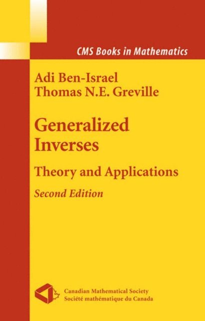 Thomas N.E. Greville, Adi Ben-Israel - Generalized Inverses, E-bok