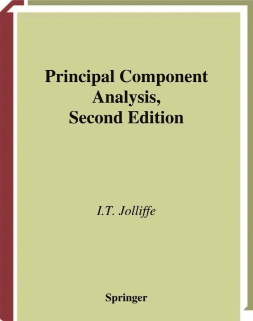 I.T. Jolliffe - Principal Component Analysis, E-bok