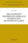 Consistent Preferences Approach to Deductive Reasoning in Games