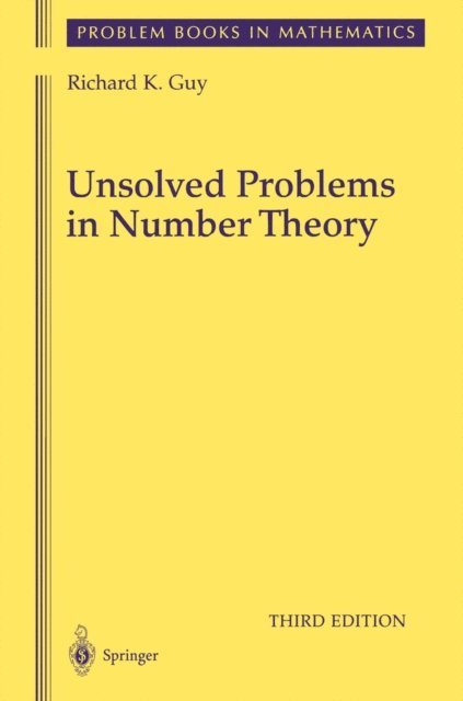 Richard Guy - Unsolved Problems in Number Theory, E-bok