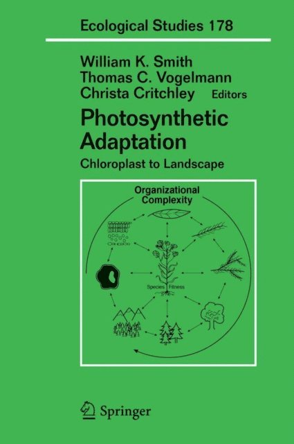 Christa Critchley, Thomas C. Vogelmann, William K Smith - Photosynthetic Adaptation, E-bok