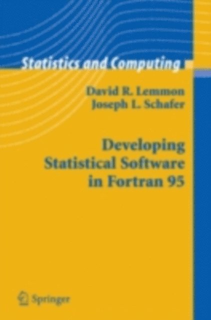 Joseph L. Schafer, David R. Lemmon - Developing Statistical Software in Fortran 95, E-bok