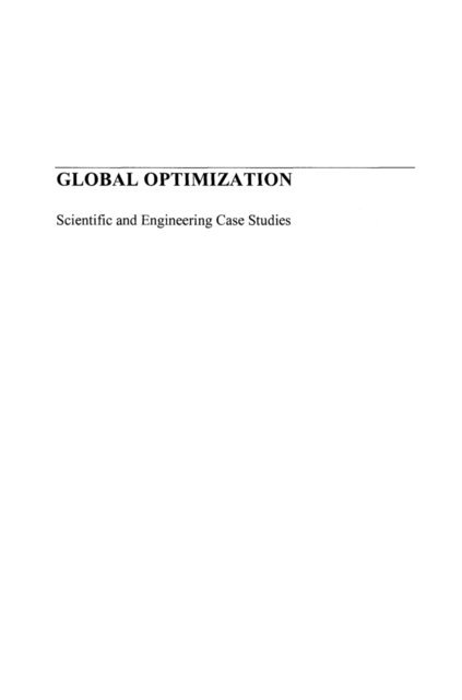 Janos D. Pinter - Global Optimization, E-bok