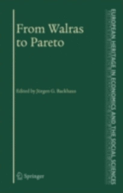 J.A. Hans Maks, Jurgen Backhaus - From Walras to Pareto, E-bok