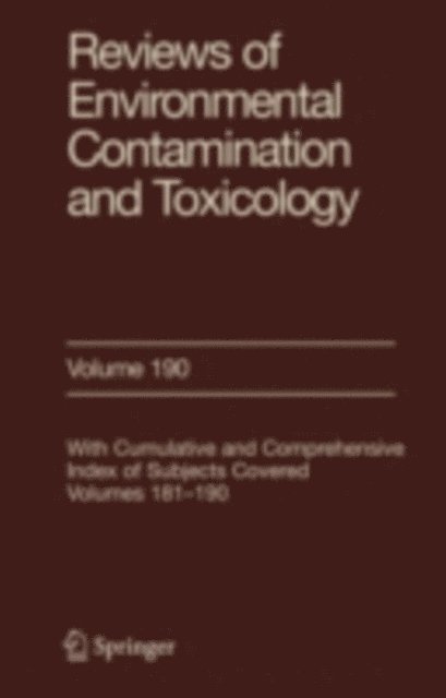 George Ware - Reviews of Environmental Contamination and Toxicology 190, E-bok