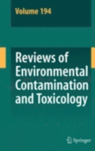 David M. Whitacre - Reviews of Environmental Contamination and Toxicology 194, E-bok