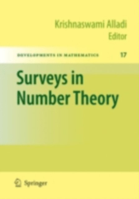 Krishnaswami Alladi - Surveys in Number Theory, E-bok