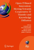 Open IT-Based Innovation: Moving Towards Cooperative IT Transfer and Knowledge Diffusion
