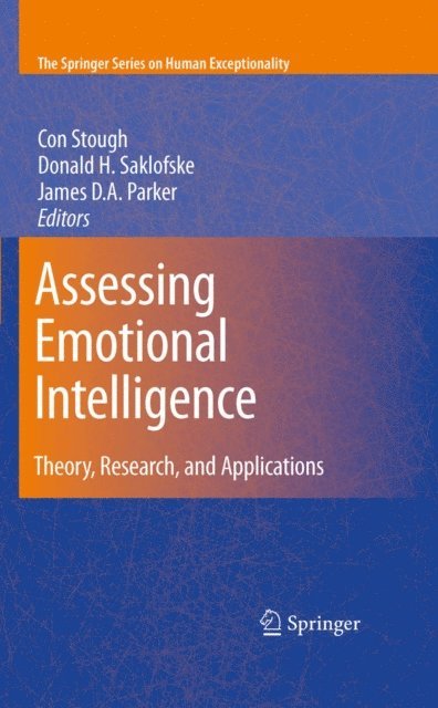 James D. A. Parker, Donald H. Saklofske, Con Stough - Assessing Emotional Intelligence, E-bok