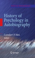 History of Psychology in Autobiography