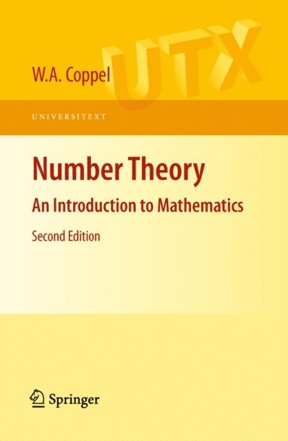 W.A. Coppel - Number Theory, E-bok. Tillgänglighet: Lägg i varukorg