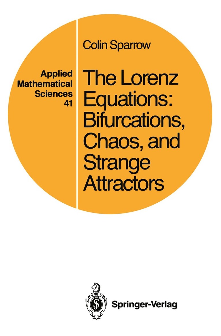 Colin Sparrow - Lorenz Equations, Häftad