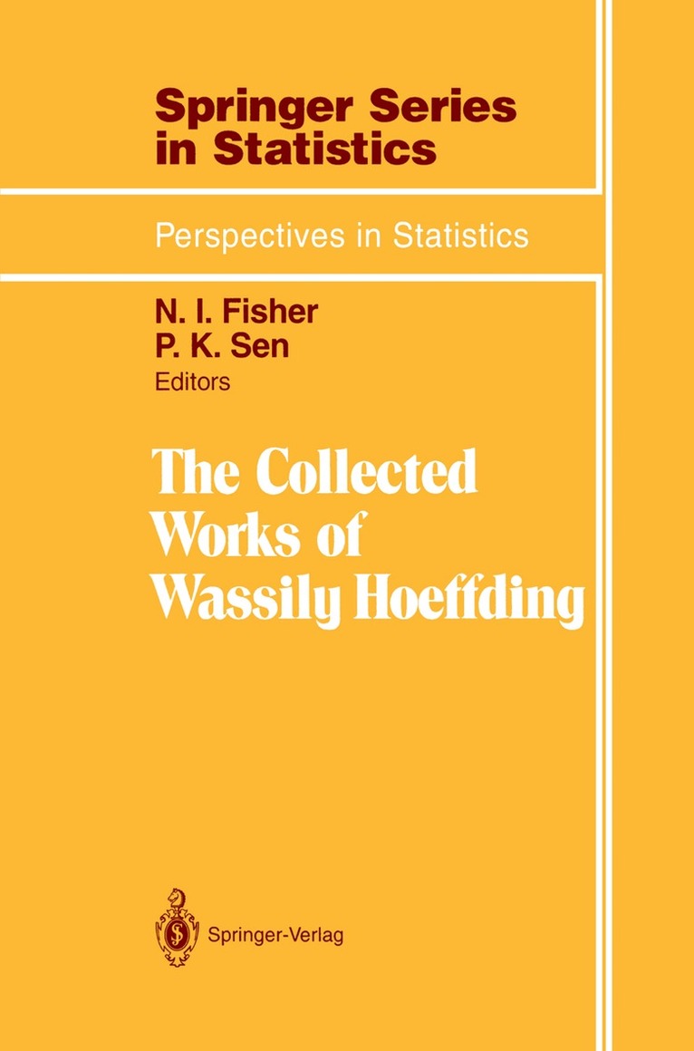 Wassily Hoeffding, N.I. Fisher, P.K. Sen - Collected Works of Wassily Hoeffding, Inbunden. Tillgänglighet: Lägg i varukorg