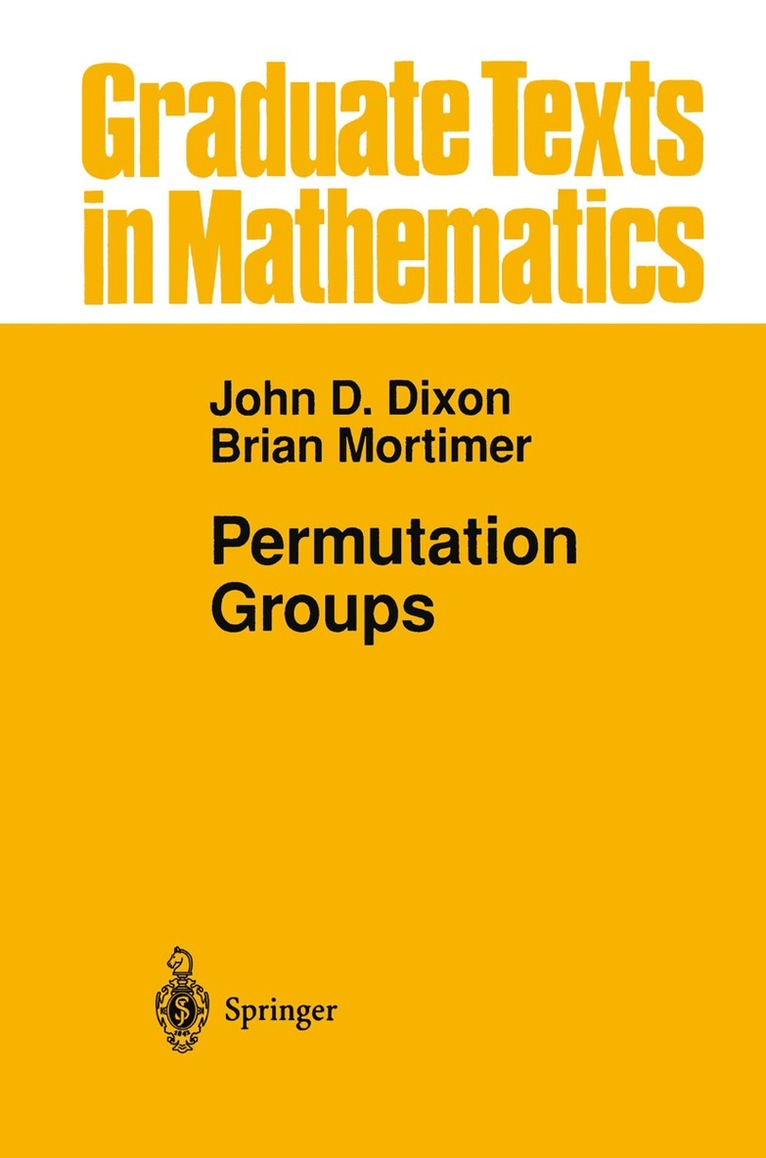 John D. Dixon, Brian Mortimer - Permutation Groups, Inbunden. Tillgänglighet: Lägg i varukorg