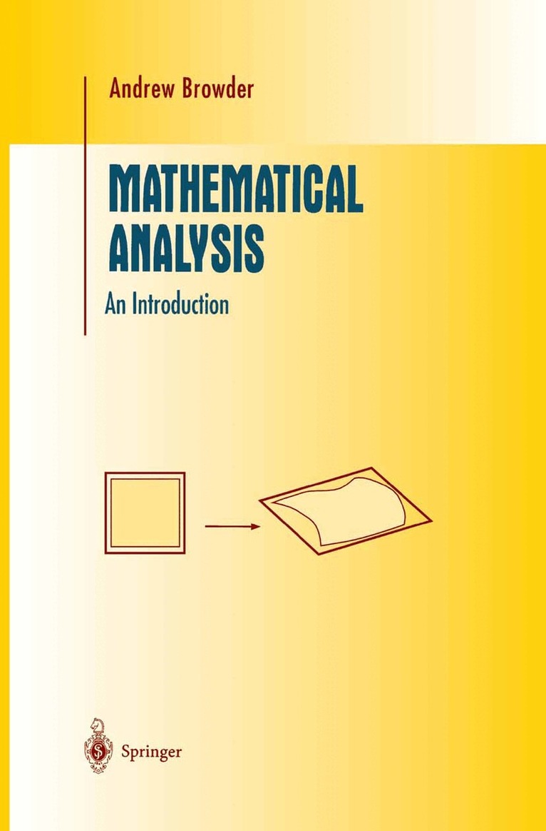 Andrew Browder - Mathematical Analysis, Inbunden. Tillgänglighet: Lägg i varukorg