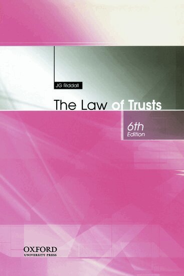 J. G. Riddall - The Law of Trusts, Häftad. Tillgänglighet: Lägg i varukorg